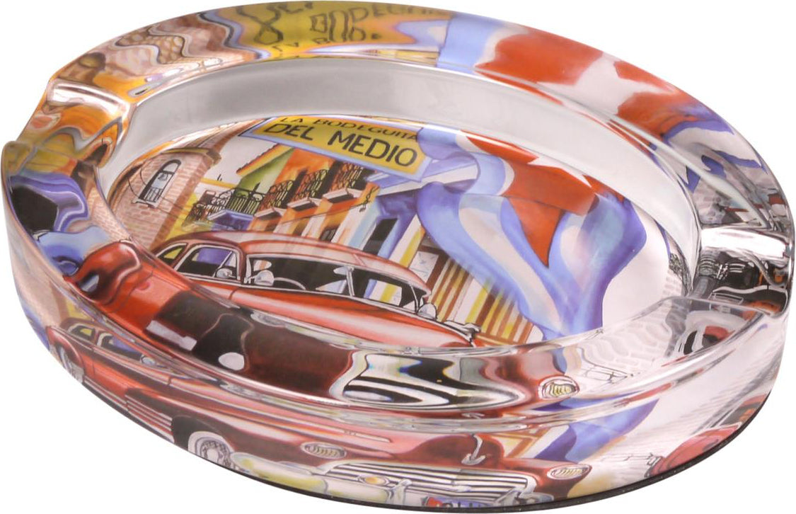 Cubaâ Glass Cigar Ashtray - Car Design